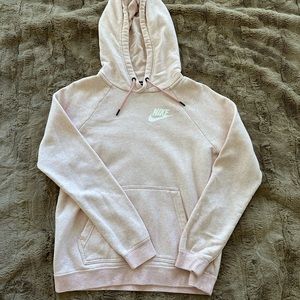 baby pink nike sweatshirt